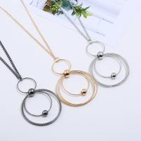 Iron Sweater Chain Necklace, with 5cm extender chain, plated, twist oval chain & for woman lead & cadmium free, 75mm Approx 23.5 Inch 