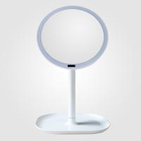 Plastic Cosmetic Mirror, with Glass, with USB interface & with LED light & rotatable 