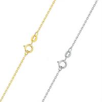 Sterling Silver Necklace Chain, 925 Sterling Silver, plated, oval chain & for woman 450mm Approx 17.5 Inch 