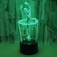 LED Colorful Night Lamp, Acrylic, with ABS Plastic & with USB interface & with LED light & change color automaticly 