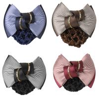 Fibre de polyester Bijoux de cheveux Fleurs, avec fer & alliage de zinc, modèles différents pour le choix & pour femme & avec strass & strie Vendu par PC