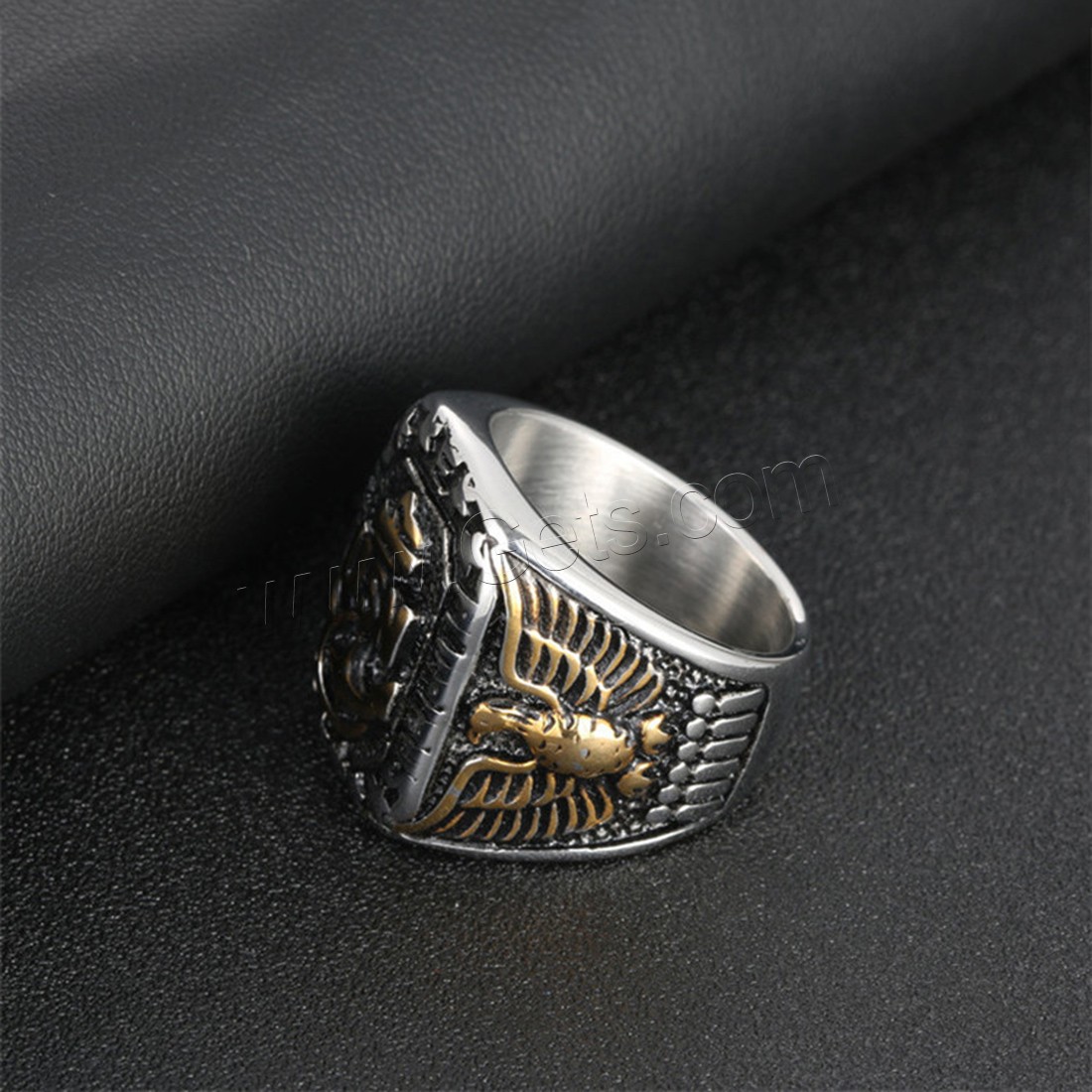 チタン鋼の指環, チタン鋼, メッキ, 異なるサイズの選択 & 男性用 & 黒くする, 25mm, 売り手 パソコン