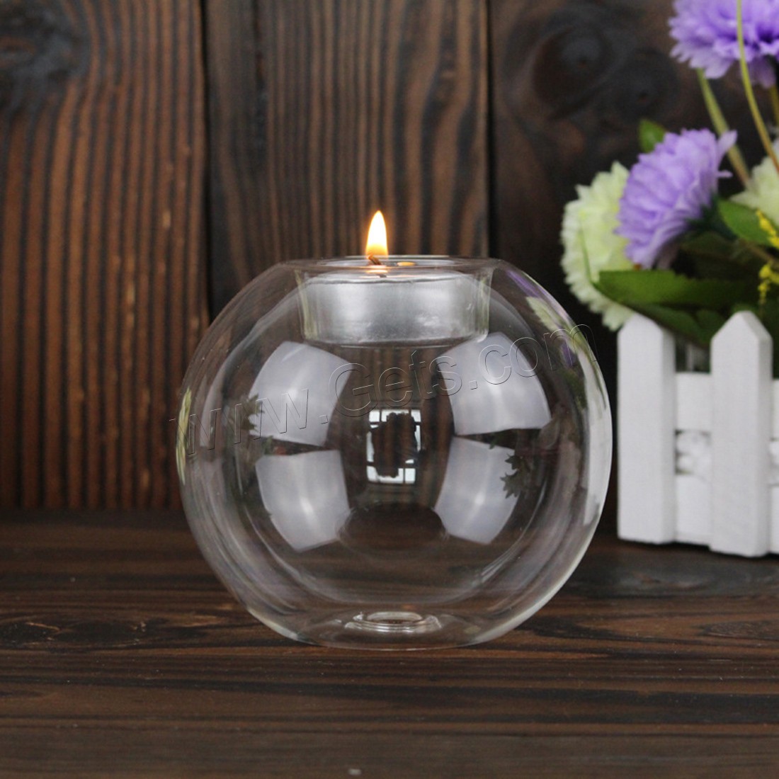 Glass Candle Holder, different size for choice, Sold By PC