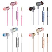 Corded Earphone Earbuds Headphones, TPE, with Aluminum Alloy & Silicone, for 3.5mm computer interface device & for cellphone 3.5mm Approx 98 Inch 