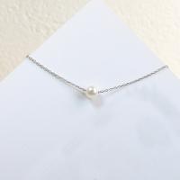 South Sea Shell Necklace, 925 Sterling Silver, with Shell Pearl, with 1.37Inch extender chain, hypo allergic & rectangle chain & for woman, 46.125 Approx 15.7 Inch 