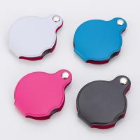 ABS Plastic Magnifier, with PU Leather & Glass & Iron, Foldable, Random Color 