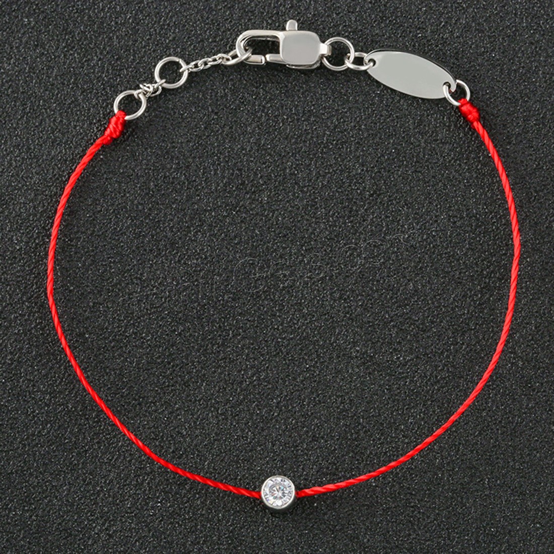 Bracelets en acier inoxydable, avec corde en nylon, Placage, pour femme & avec strass, plus de couleurs à choisir, Vendu par brin