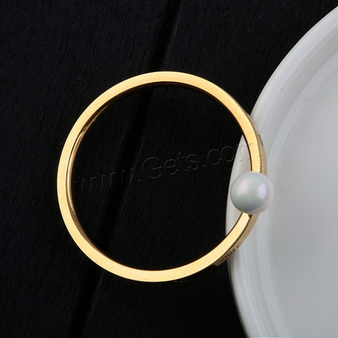Оболочки палец кольцо, нержавеющая сталь, с Shell Pearl, Другое покрытие, разный размер для выбора & Женский, Много цветов для выбора, продается PC