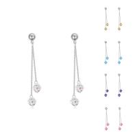 CRYSTALLIZED™ Elements Crystal Drop Earring, Brass, with CRYSTALLIZED™, Teardrop, platinum plated, for woman & faceted nickel, lead & cadmium free 