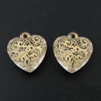 Pendentif bijoux acrylique, coeur Environ 1.5mm, Environ Vendu par sac