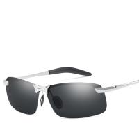 Fashion Sunglasses, Zinc Alloy, with PC plastic lens, plated, anti ultraviolet & for man lead & cadmium free 