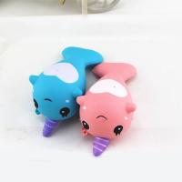 Missley Relieve Stress Squishy Toys, PU Leather, Dolphin, hanging, mixed colors 