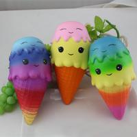 Missley Relieve Stress Squishy Toys, PU Leather, Ice Cream, mixed colors 