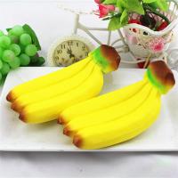 Missley Relieve Stress Squishy Toys, PU Leather, Banana 