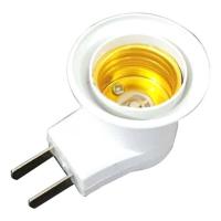 Plastic Lamp Socket With Plug, with PC Plastic, with LED light 