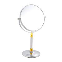 Iron Cosmetic Mirror, with Glass, rotatable & double-sided 