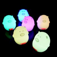 Silicone Night Light, with ABS Plastic, Pig, with USB interface & with LED light 