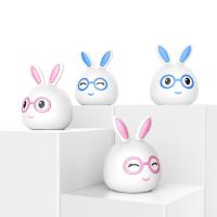LED Colorful Night Lamp, ABS Plastic, with Silicone, Rabbit, with body sensor & with LED light & change color automaticly 
