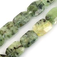 Prehnite Beads, Natural Prehnite, Rectangle, faceted, 23-27x9-10mm Approx 3mm Approx 15.5 Inch, Approx 