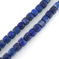 Perles de pierre lasurite naturelles, lapis lazuli naturel, Carré, 7-9x7-9x7-9mm Environ 1mm Environ 15.5 pouce, Environ Vendu par brin
