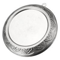 нержавеющая сталь Медальон Подвеска Настройка, Плоская круглая форма, оригинальный цвет отверстие:Приблизительно 2mm, внутренний диаметр:Приблизительно 31 продается PC