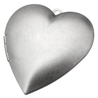 нержавеющая сталь Кулон с баночкой, Сердце, оригинальный цвет отверстие:Приблизительно 2mm, внутренний диаметр:Приблизительно продается PC