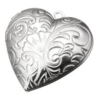 Stainless Steel Locket Pendant, Heart, original color Approx 2mm, Inner Approx 