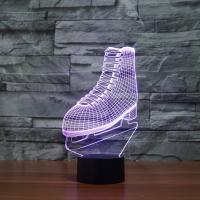 LED Colorful Night Lamp, ABS Plastic, with Acrylic, Shoes, with USB interface & change color automaticly 