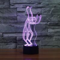 LED Colorful Night Lamp, ABS Plastic, with Acrylic, Cartoon, with USB interface & change color automaticly 