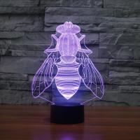 LED Colorful Night Lamp, ABS Plastic, with Acrylic, Fly, with USB interface & change color automaticly 