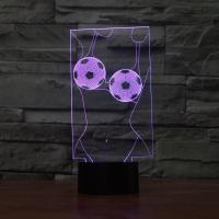 LED Colorful Night Lamp, ABS Plastic, with Acrylic, Girl, with USB interface & change color automaticly 