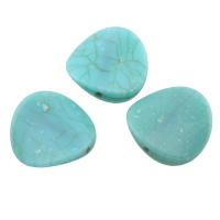 Acrylic Beads, imitation turquoise, blue Approx 0.5mm, Approx 
