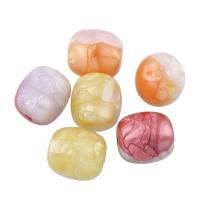 Imitation Pearl Acrylic Beads, Drum, mixed colors Approx 0.5mm, Approx 