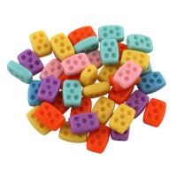 Solid Color Acrylic Beads, Rectangle, mixed colors Approx 0.5mm, Approx 