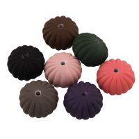 Gummierte Acryl-Perlen, Acryl, Trommel, gemischte Farben, 12x18x18mm, Bohrung:ca. 1mm, ca. 202PCs/Tasche, verkauft von Tasche