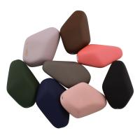 Gummierte Acryl-Perlen, Acryl, verschiedene Größen vorhanden, gemischte Farben, 40x28x15mm, Bohrung:ca. 1.5mm, ca. 53PCs/Tasche, verkauft von Tasche