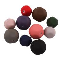 Gummierte Acryl-Perlen, Acryl, verschiedene Größen vorhanden, gemischte Farben, Bohrung:ca. 1.5mm, verkauft von Tasche