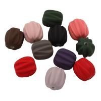 Gummierte Acryl-Perlen, Acryl, gemischte Farben, 13x12x11mm, Bohrung:ca. 1mm, ca. 440PCs/Tasche, verkauft von Tasche