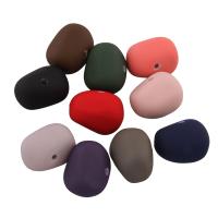 Gummierte Acryl-Perlen, Acryl, gemischte Farben, 13x18x18mm, Bohrung:ca. 1mm, ca. 255PCs/Tasche, verkauft von Tasche