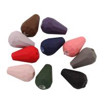 Gummierte Acryl-Perlen, Acryl, gemischte Farben, 12x7x7mm, Bohrung:ca. 1mm, ca. 1659PCs/Tasche, verkauft von Tasche
