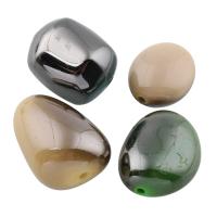 Beschichtung von Acryl-Perlen, Acryl, UV plattiert, verschiedene Stile für Wahl, Bohrung:ca. 1mm, ca. 100PCs/Tasche, verkauft von Tasche