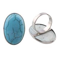 合成トルコ石 オープン指輪, とともに 銅, ユニセックス & 調節の可能性がある, ブルー サイズ:6.5, 売り手 パソコン