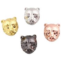 Cubic Zirconia Micro Pave Brass Beads, Tiger, plated, other effects & micro pave cubic zirconia nickel, lead & cadmium free Approx 1mm 