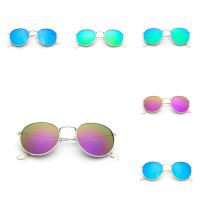 Fashion Sunglasses, Metal Alloy, with Acrylic, plated, break proof & for woman 