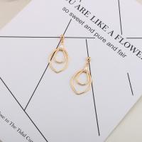 Plastic Pearl Zinc Alloy Earring, with ABS Plastic Pearl, stainless steel post pin, Donut, for woman, lead & cadmium free 