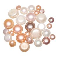 Freshwater Cultured Nucleated Pearl Beads, Freshwater Pearl, Flat Round & no hole 