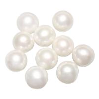 Round Cultured Freshwater Pearl Beads & no hole, white, Grade AAA 