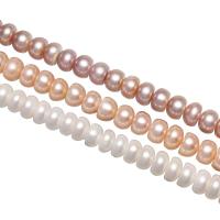 Potato Cultured Freshwater Pearl Beads, Flat Round, natural Approx 0.8mm Approx 15 Inch 