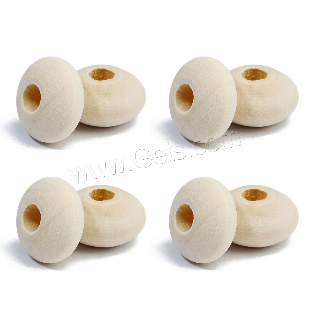 Original Wood Beads, Rondelle, different size for choice, original color, 27x62mm, Hole:Approx 4mm, 40PCs/Bag, Sold By Bag