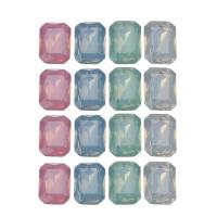 Faceted Resin Cabochon, Rectangle 